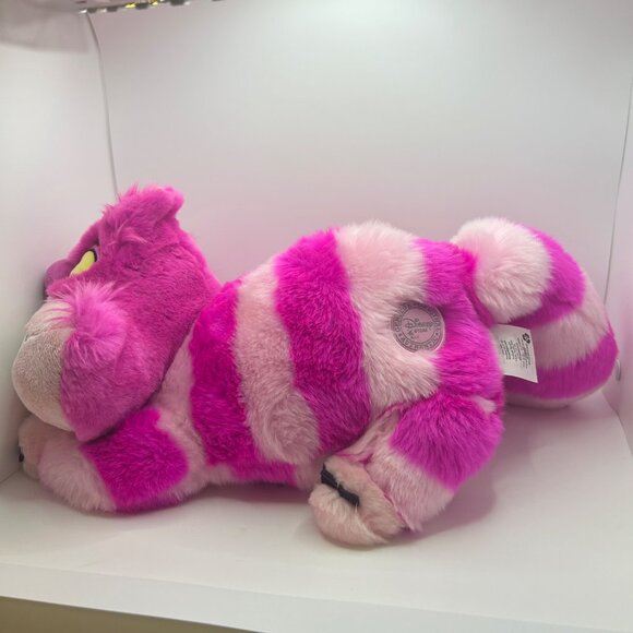 Disney Cheshire Cat Pink & Purple Striped Plush Toy Long Soft Stuffed Animal Aut - Picture 5 of 8